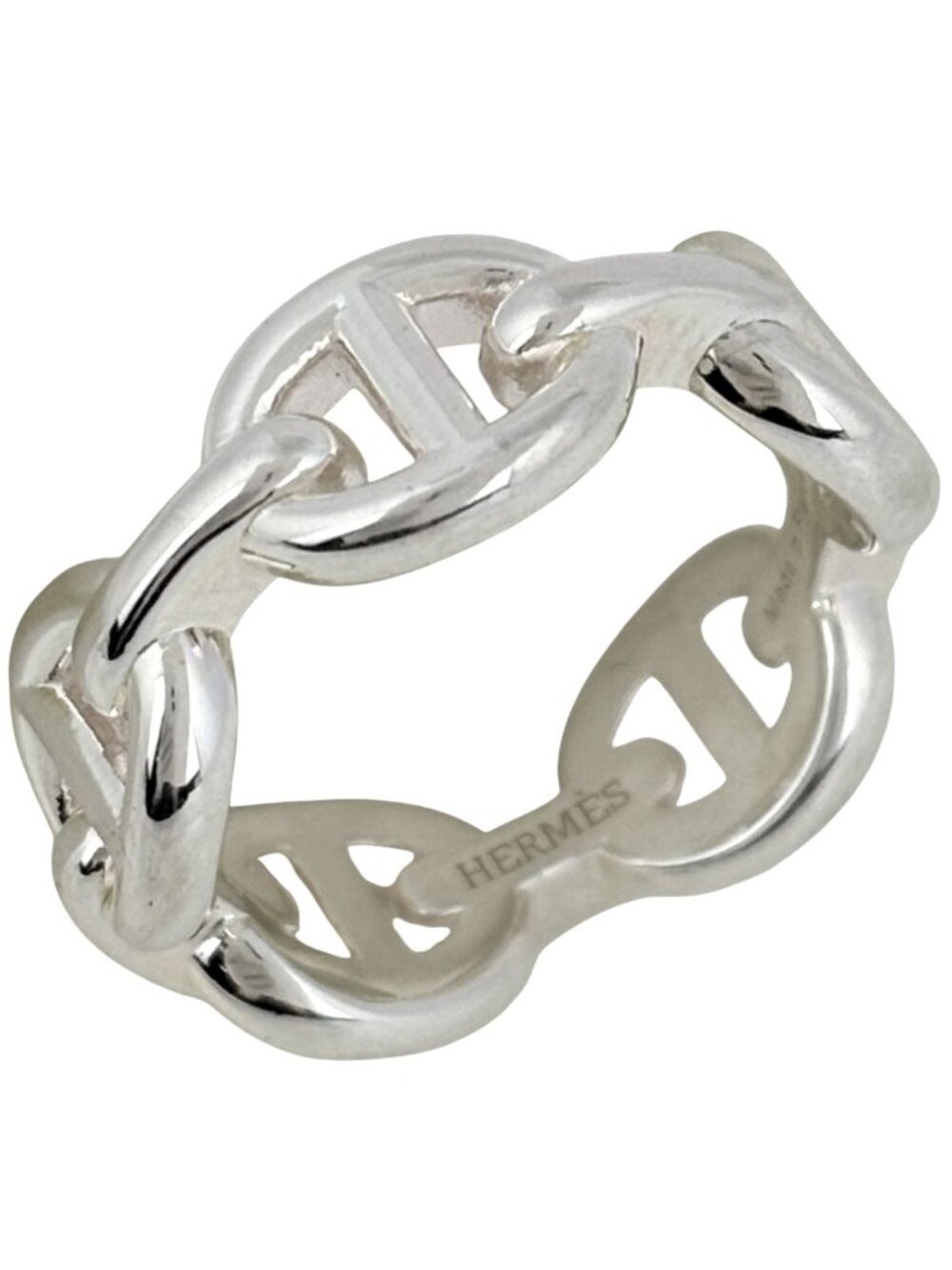 Hermes Ring Chaine D'ancre 925 Sterling Silver